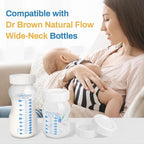 Travel Bottle Caps for Dr Brown Wide Neck Bottle, Bottle Lids Replacement - Image 2
