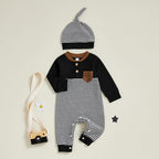 Kuriozud Newborn Infant Unisex Baby Boy Girl Clothes Button Romper Jumpsuit - Image 4