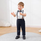 nilikastta Toddler Boy Outfit Boy Suit Boy Dress Shirt - Image 2
