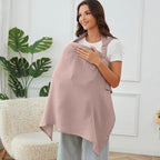 Muslin Nursing Cover for Baby Breastfeeding, Breathable 100% Cotton - Image 3