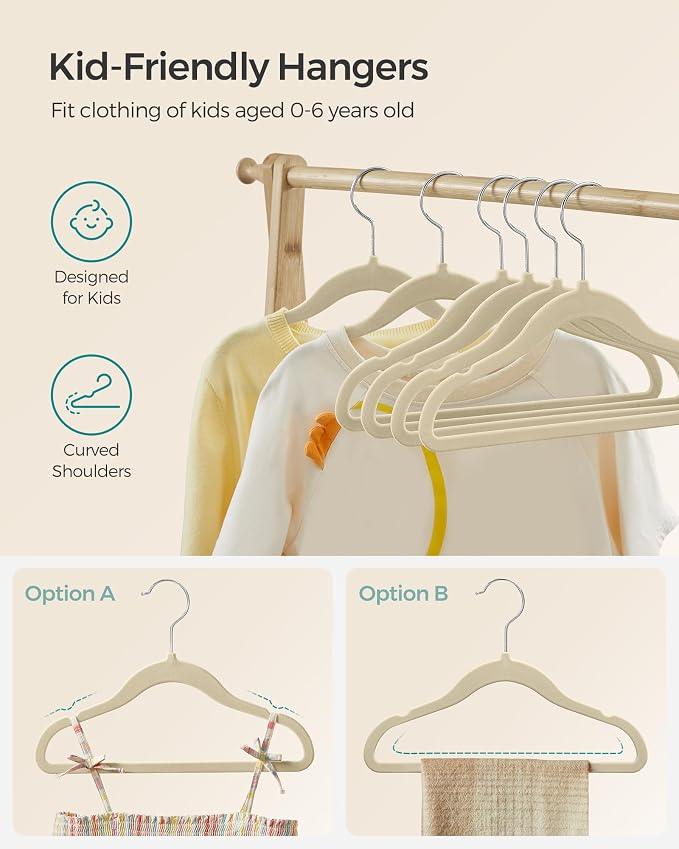 SONGMICS Baby Kids Hangers 50 Pack - Image 5