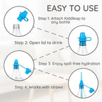 Original Water Bottle Topper for Toddlers – 100% Silicone Sippy Top Spout - Image 6