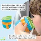 Easy Learn Drink and Snack Set – Baby + Toddler Silicone Learning Cup & Snack - Image 5