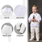 YOUNGER TREE Toddler Boy Clothes Suit Gentleman Wedding Outfits Baby Formal - Image 5