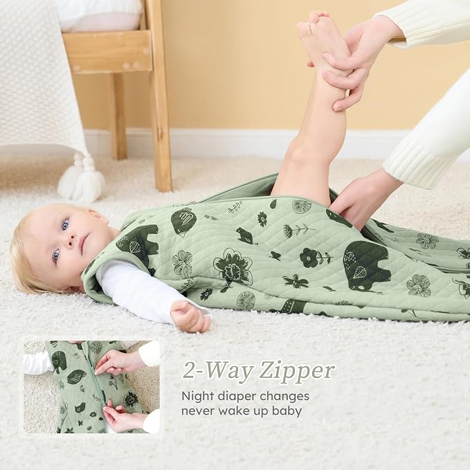 Looxii Baby Sleep Sack 6-12 Months 2.5 TOG Baby Wearable Blanket, Cotton - Image 2