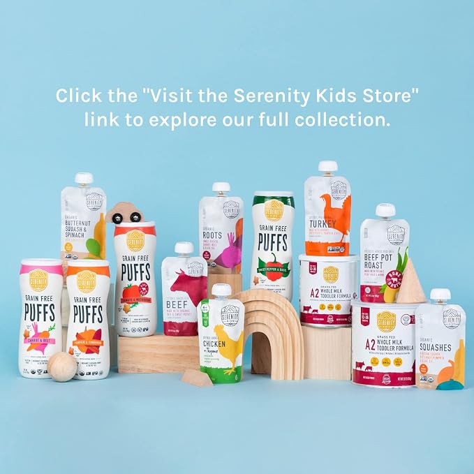 Serenity Kids 6+ Month Organic Veggie Puree Baby Snacks Pouches - Image 8