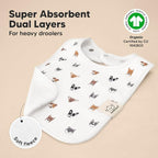 KeaBabies 8-Pack Organic Baby Bibs - Image 4