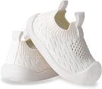Baby Walking Shoes Toddler Girl Boy Soft Sole Breathable Cotton Canvas Shoes by Charrost