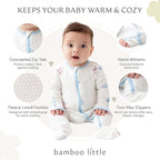 Bamboo Little Soft Baby Footie Pajamas, Baby Clothes, Newborn Sleepers - Image 2
