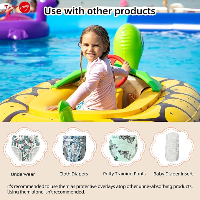 Joyo roy Plastic Diaper Covers Toddler Plastic Underwear - Image 4