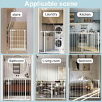 WAOWAO Triple Lock Baby Gate Extra Wide 57.87-62.59" Pressure Mounted Walk - Image 8