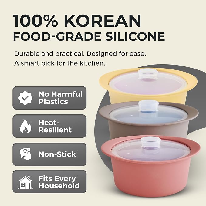 40oz Platinum Silicone Microwave Steamer Pot - Image 2