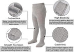 EPEIUS Baby Girl Tights Thick Cable Knit Leggings Stockings Cotton Pantyhose - Image 3