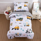 NTBED 4 Pieces Construction Toddler Bedding Set by NTBED