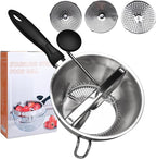 Stainless Steel Ergonomic Food Mill by Compralo