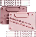 2 Pack Baby Silicone Mat, with Suction Base and 8 Stretchable Straps, Seposeve by Seposeve