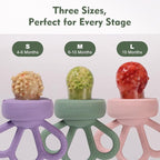Bessentials Carrot Baby Fresh Fruit Food Feeder & 2 Pack Silicone Mesh Feeders - Image 5