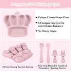 Silicone Baby Feeding Set 10 Pcs Baby Led Weaning Supplies Suction Bowl Divided - Image 3