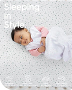 Crib Fitted Sheet Star, Super Stretchy Jersey Crib Sheets, Buttery Soft Boy - Image 3