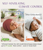 OLESILK Silk Baby Bonnet for 0-6 Months - Image 4
