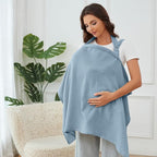 Muslin Nursing Cover for Breastfeeding, Breathable 100% Cotton Privacy Nursing - Image 3