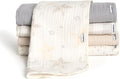 Gerber Baby Unisex Muslin Burp Cloths 5-Pack, Large Size 20" x 10" by Gerber