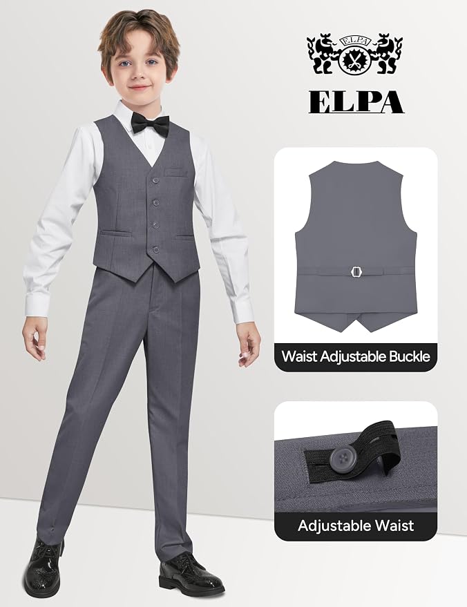 ELPA ELPA Boys' Formal Suit Set, - Image 3