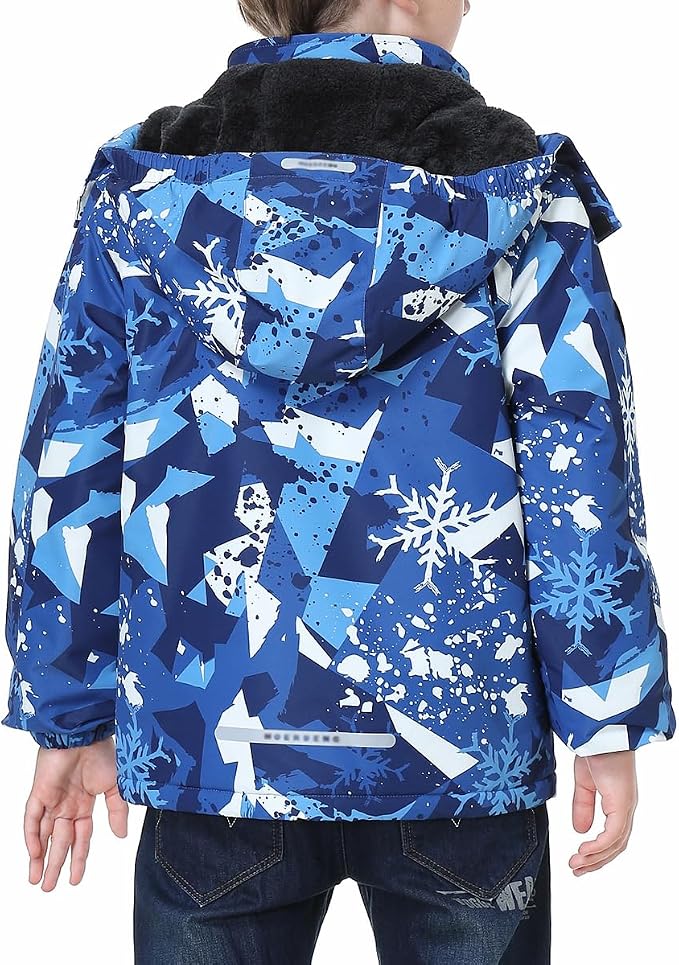 Kid's Ski Jacket Waterproof Winter Coat Boy's and Girl's Fleece Snowboarding - Image 4