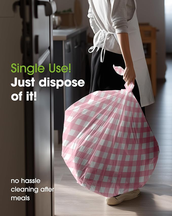 Pureegg Plastic Table Cloth Disposable 8 Pack, 54 x 108 Inch Table Cloths - Image 5