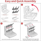 Baby Bottle Drying Rack for 6 Bottles, Vertical Cup Drying Holder, Space Saving - Image 5