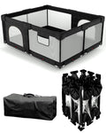 Foldable Baby Playpen with Non-Removable Thick Mat, Extra Large Collapsible by patywaga