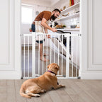 Babelio Metal Baby Gate, 29-43" Auto Close Easy Install Pet Gate PressGuard P7 - Image 2