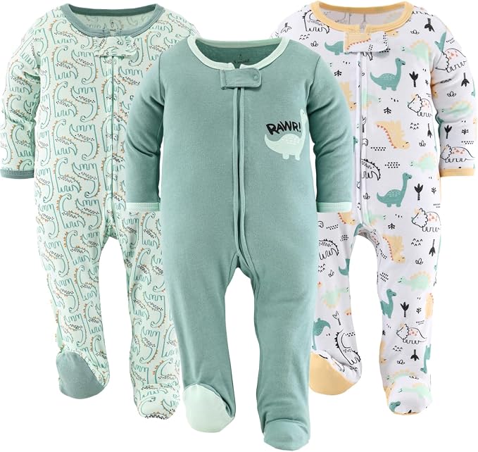 The Peanutshell Baby Sleepers for Boys Set of 3 by ThePeanutshell