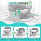 Inaya Baby Bath Seat for Babies 6 Months & Up, Safe and Comfortable Bathub - Image 7
