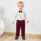 SANMIO Baby Boy Clothes Suits Infant Gentleman Outfit Collared Dress - Image 2