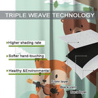 Forest Animals Curtains Colorful Forest Cartoon Cute Fox Bear Giraffe - Image 7