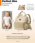 Backpack Diaper Bag, Stylish Waterproof Baby Diaper Bags - Image 5