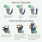 Foundations Mini Hands-Free Diaper Pail - Image 3
