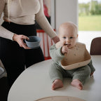mushie Silicone Baby Bib | Adjustable Fit Waterproof Bibs - Image 3