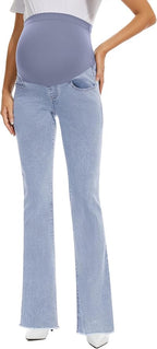 GLAMIX Women's Stretch Maternity Bootcut Jeans - Image 2