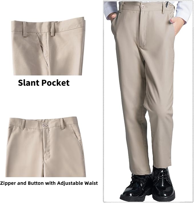 Boys' Suits Formal Slim Fit Tuxedo Boys Vest and Pants Set - Image 4