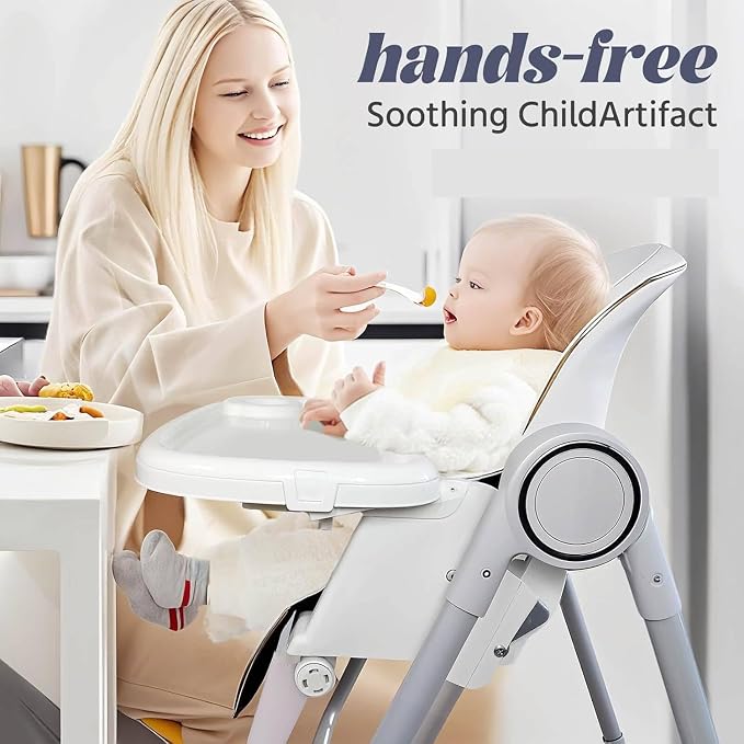 5 in 1 Baby High Chair Swings for Infants Foldable Rocking 8 Level Height - Image 5