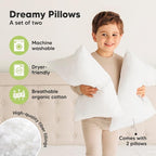 KeaBabies 2-Pack Toddler Pillow 13x18 - Image 4