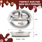 MR. CHOU Stainless Steel Baby Suction Plate, Divided Plates - Image 8