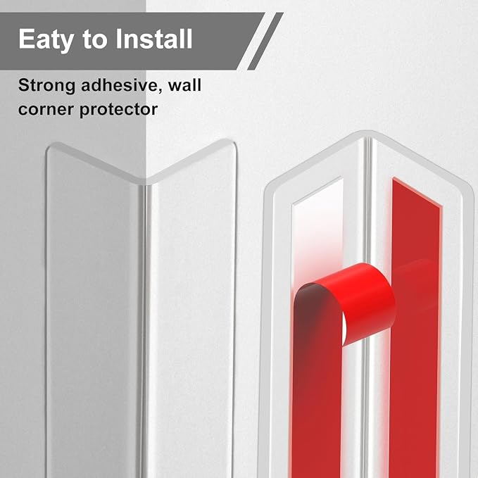 Clear Corner Guards for Walls, 59 in X 1-5/8 Inch Wall Corner Protector - Image 4