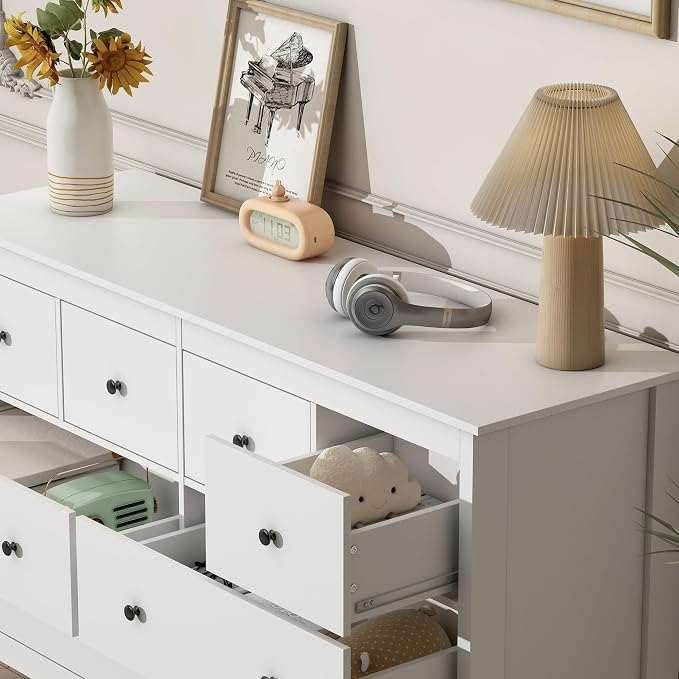 wanan 8 Drawer Dresser, 8 Drawer Wide Dressers - Image 5