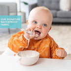 Bumkins Sleeved Bib for Girl or Boy, Baby and Toddler for 6-24 Mos, Essential - Image 3