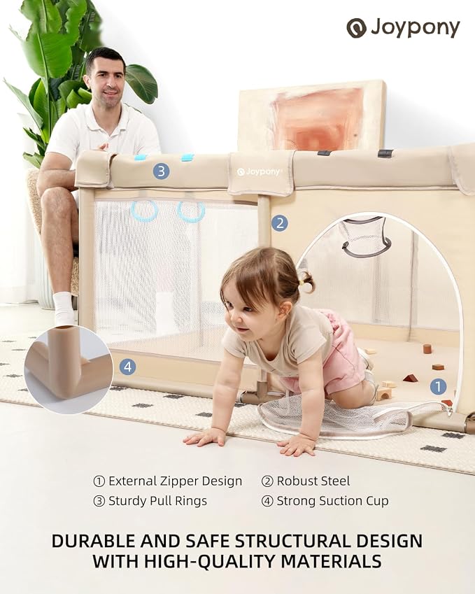 Baby Playpen, 50x50 in Small Play Pen - Image 4