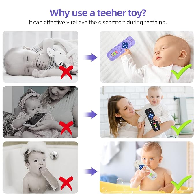 Chuya Silicone Baby Teething Toy Remote Control Shape Chew Toy - Image 4