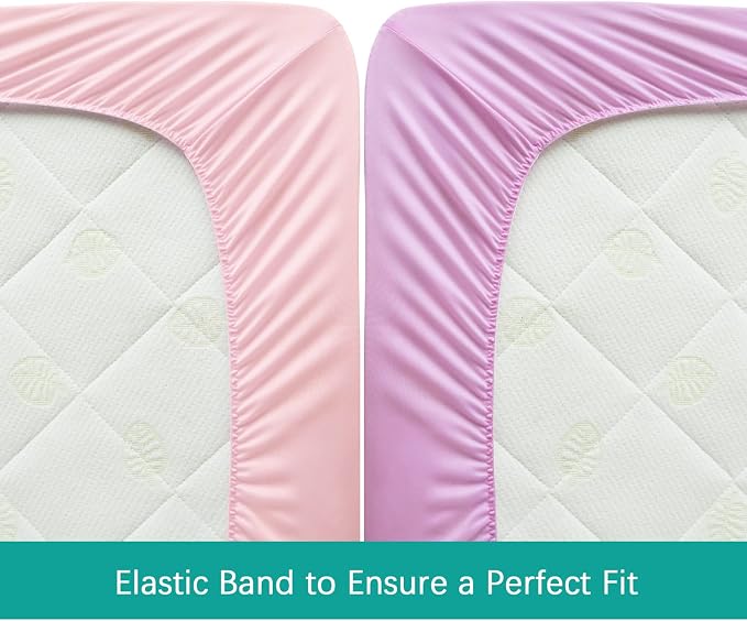 4-Pack Fitted Crib Sheets for Boys and Girls - Image 5